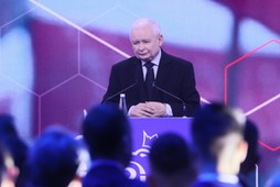 Jarosław Kaczyński podczas konwencji programowej PiS