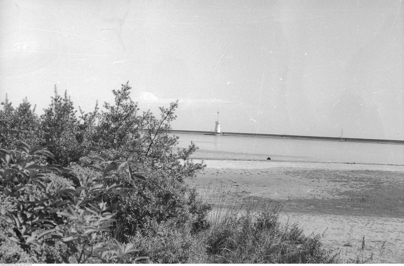 Falochron portu w Świnoujściu (lata 60.)