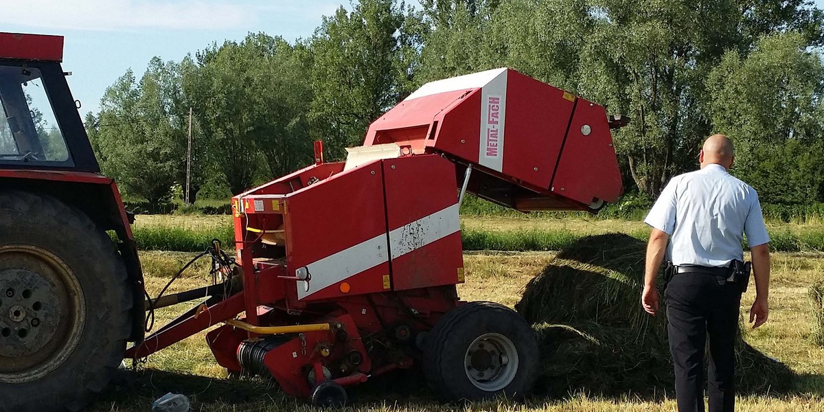 Prasa rolnicza zmiażdżyła chłopaka