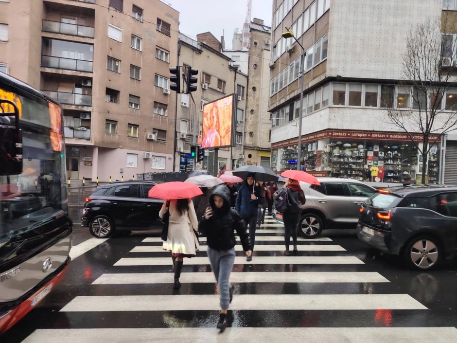 Kiša u Beogradu