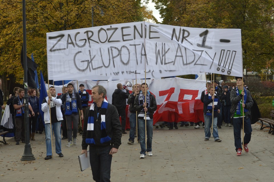 BYDGOSZCZ MANIFESTACJA KIBICÓW ZAWISZY