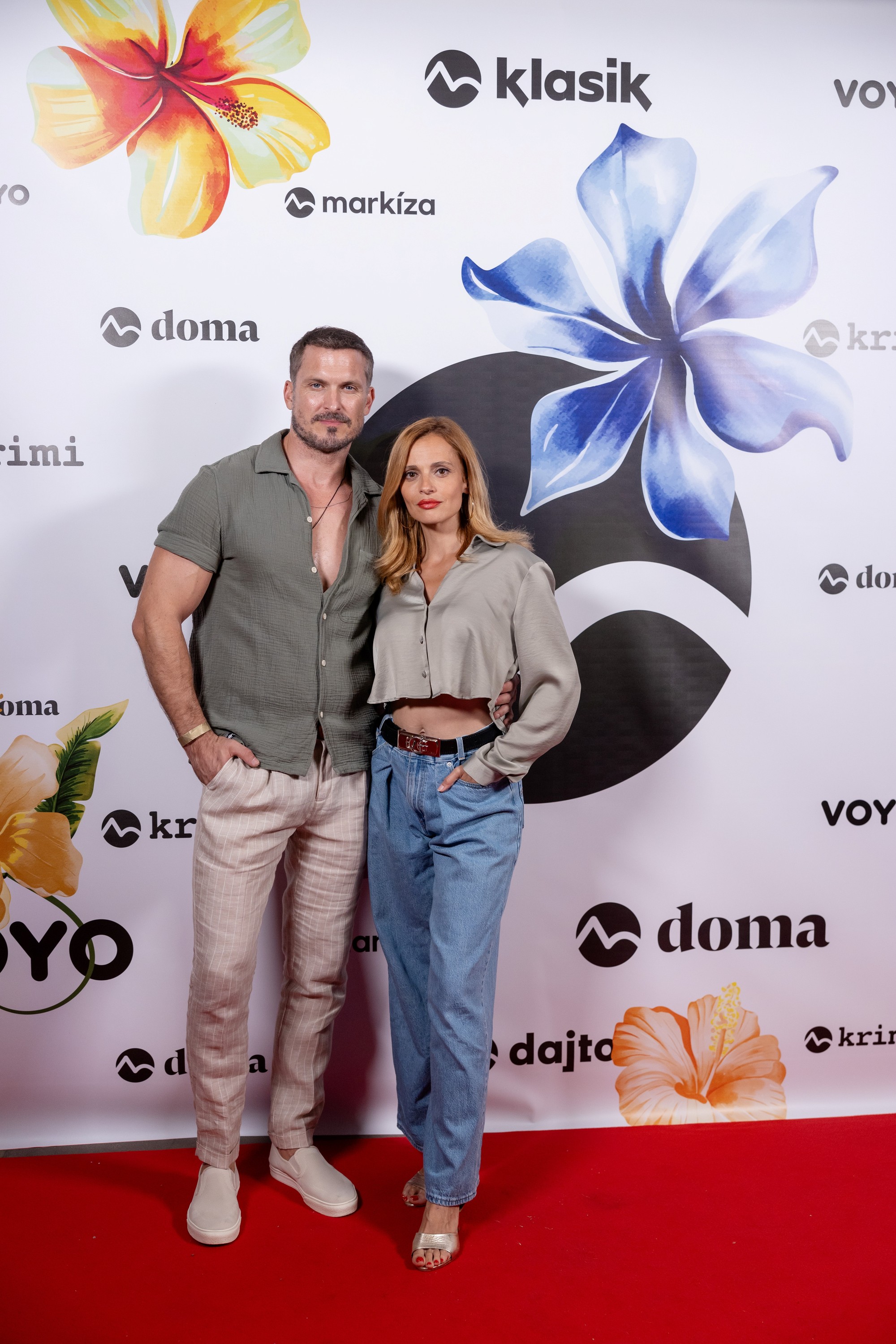 Letná párty TV Markíza - Ján Koleník a Liv Bielovič.