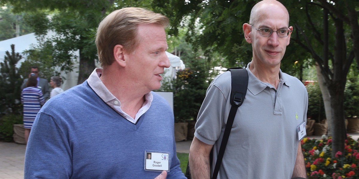 Adam Silver was reportedly asked by an NFL owner if he had any interest in taking Roger Goodell's job and immediately declined the offer