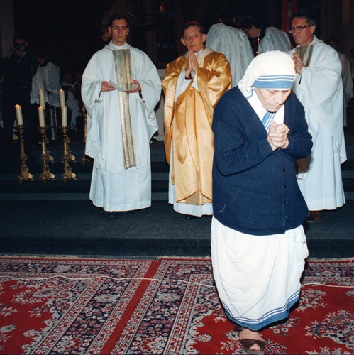 Matka Teresa i prymas Józef Glemp