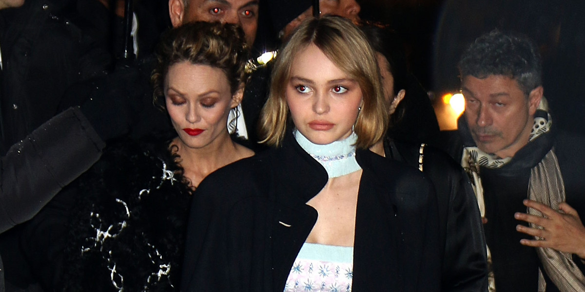 Vanessa Paradis z córką Lily Rose Depp