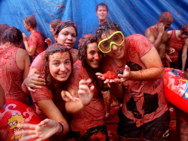 La Tomatina, bitwa na pomidory