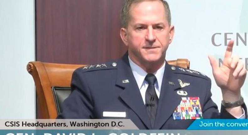 US Air Force Chief of Staff David L. Goldfein.