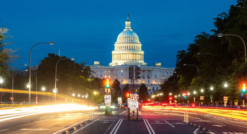 An unresponsive private jet flew near Washington, DC, prompting the military to scramble a fighter jet.Prasit photo/Getty Images