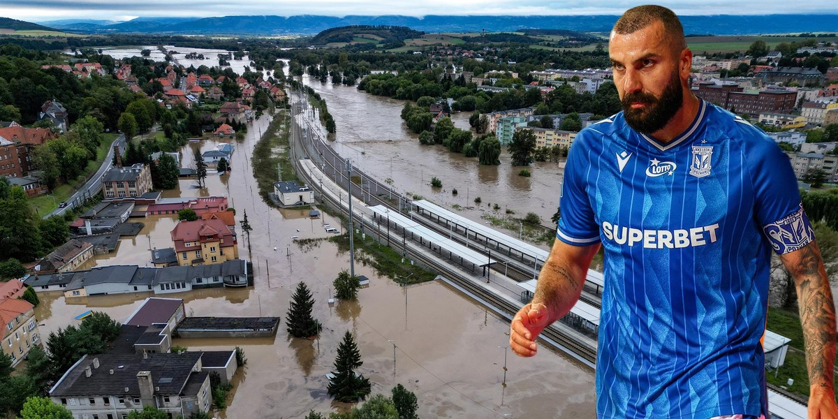 Lech i jego kibice organizują się, aby pomóc ludziom, którzy stracili tak dużo po zalaniu. 