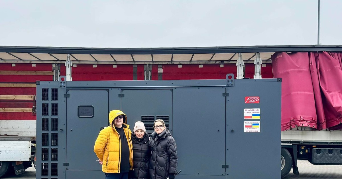 Kiedy Rosja gasi Ukrainie światło, Polska wysyła generatory!