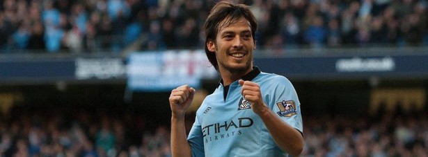 10. Hiszpański piłkarz David Silva z Manchester City - jest wart 43,5 - 50,5 mln dol.