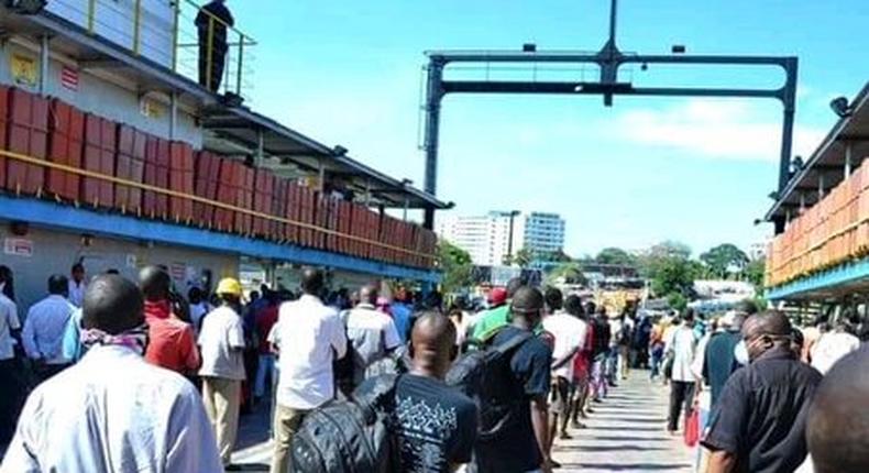 Kenyans forced to stand 1 metre apart on ferry, waiting bay at Likoni after stampede