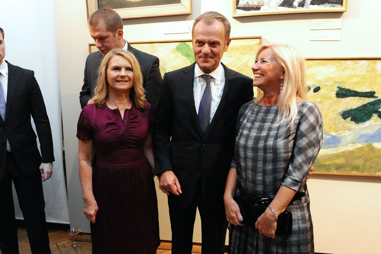 Donald Tusk z żoną Małgorzatą