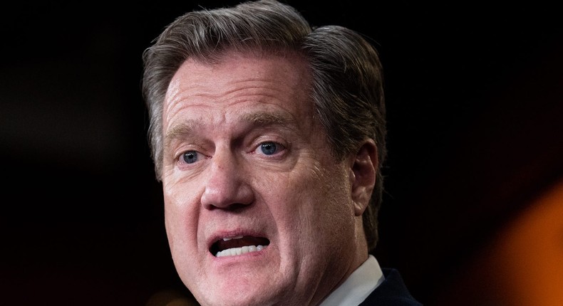 Rep. Mike Turner, R-Ohio, speaks during the House GOP news conference on FY23 government funding on Wednesday, December 14, 2022.Bill Clark/CQ-Roll Call, Inc via Getty Images