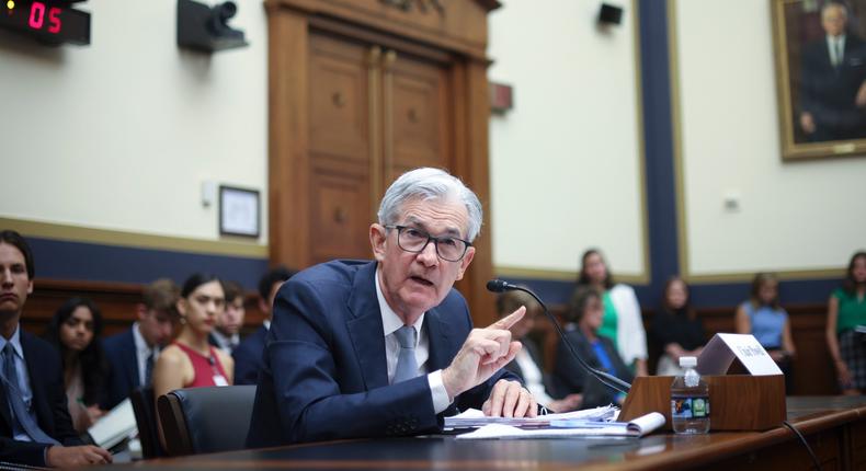 Federal Reserve Chair Jerome Powell is due to speak at a European Central Bank event Wednesday.