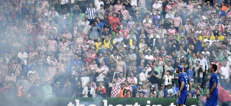 Euro 2016: UEFA ukarała Chorwatów za incydenty z kibicami