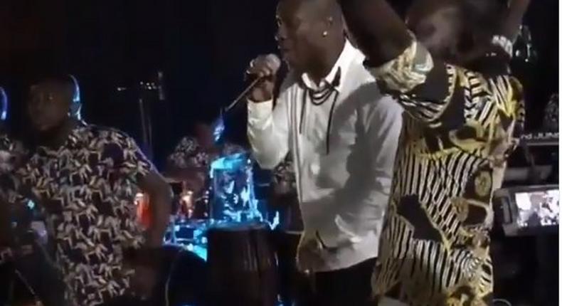 Asamoah Gyan thrills gospel fans with live performance of Cindy Thompson’s ‘Awanwa Do’