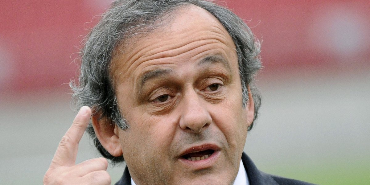 Michel Platini i Joanna Mucha