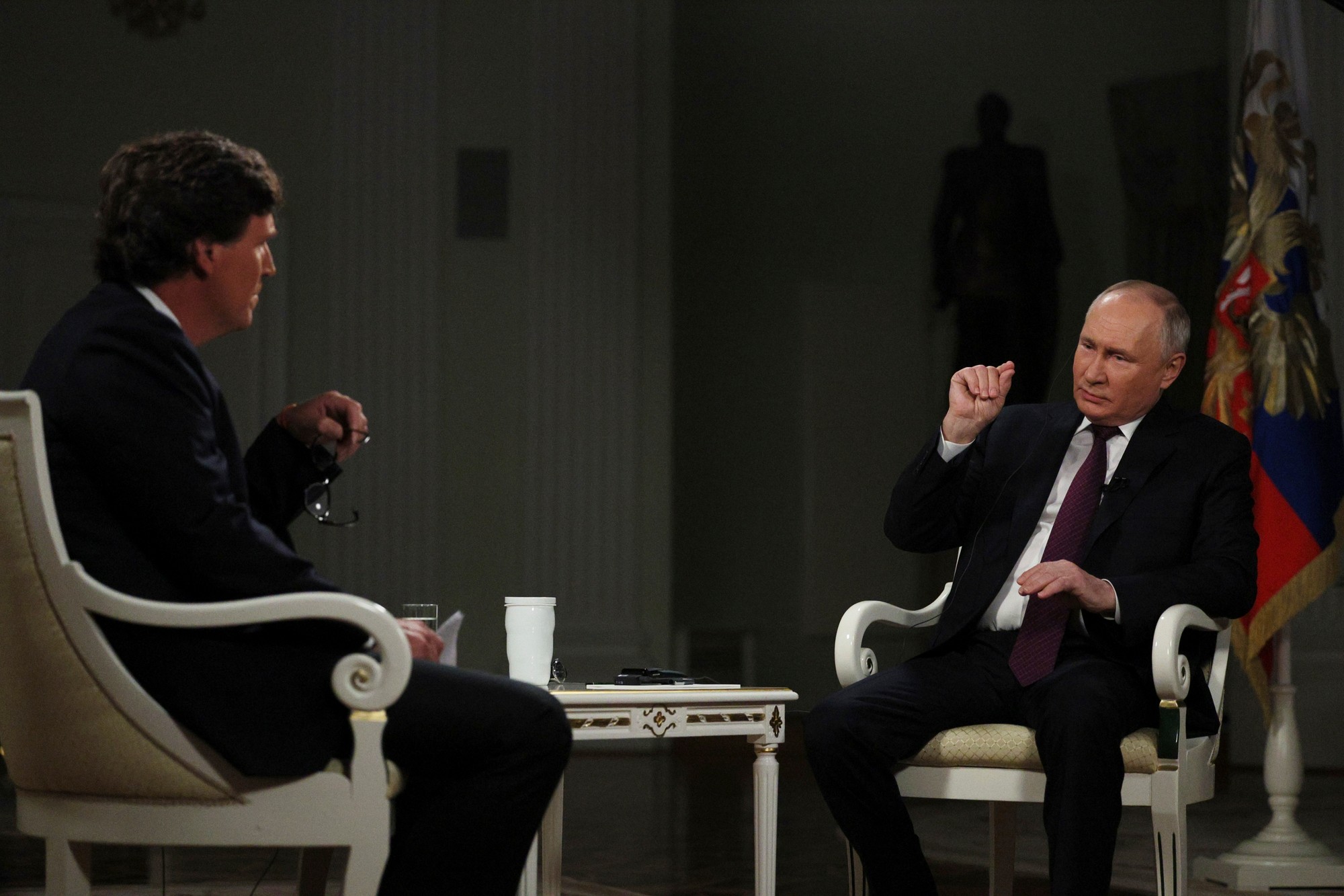 Carlson, bývalý moderátor televízie Fox News, urobil rozhovor s Putinom.