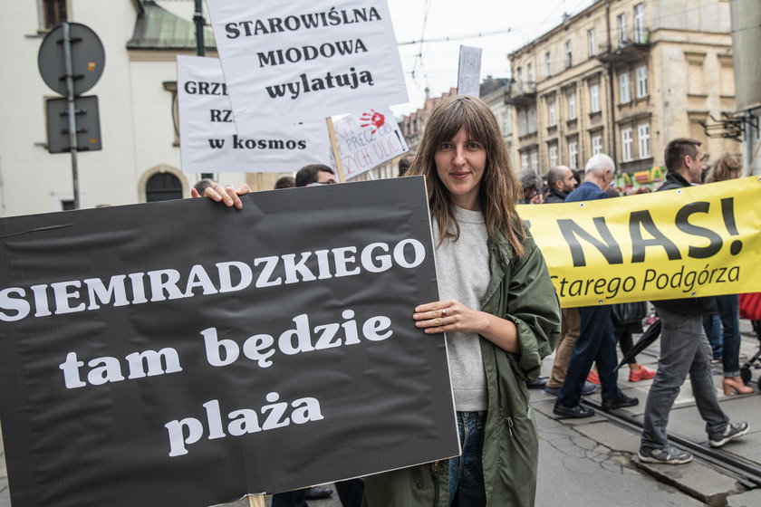 Protest na Krakowskiej