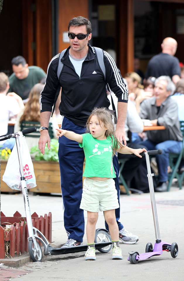 Hugh Jackman z córką Avą w Nowym Jorku