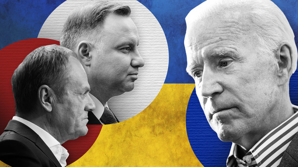 Główna misja prezydenta Dudy i premiera Tuska w Waszyngtonie to przekonanie Amerykanów, by ci nie porzucali Ukrainy.