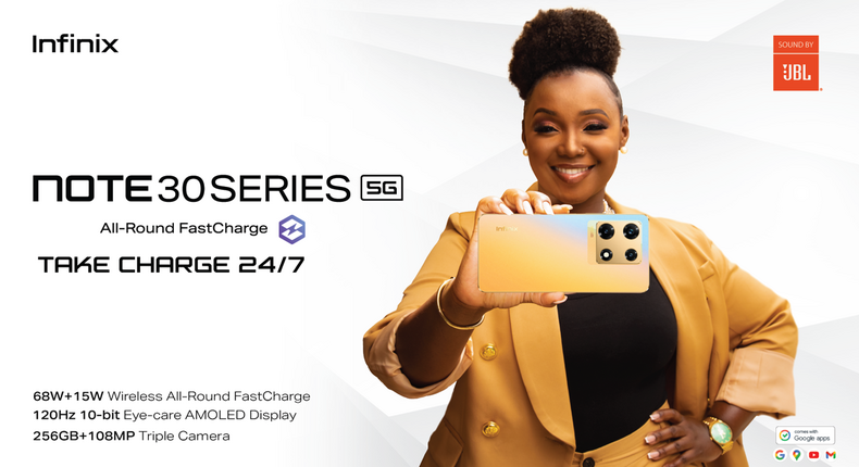 Infinix NOTE 30 series brand ambassador Catherine Kamau alias Kate Actress