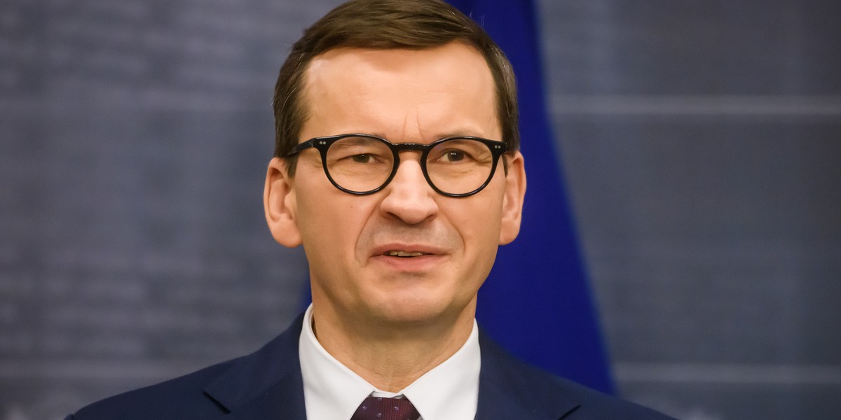 Premier Mateusz Morawiecki. 