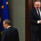 Premier Donald Tusk, minister kultury Bartłomiej Sienkiewicz, minister spraw wewnętrznych i administracji Marcin Kierwiński i minister aktywów państwowych Borys Budka w Sejmie