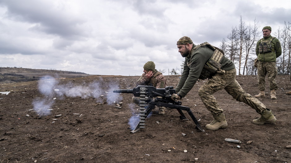 Ukraińscy żołnierze na froncie