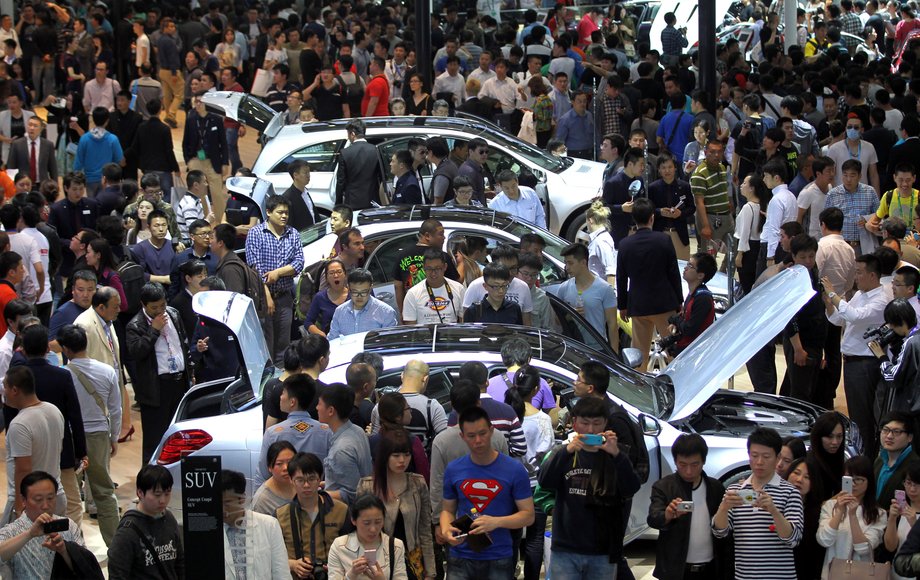 An auto show in China.