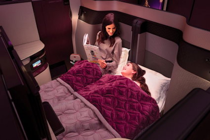 Qatar Airways jako pierwsze na świecie wprowadziły do samolotu dwuosobowe łóżka