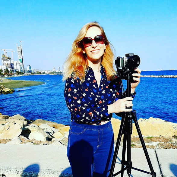 Maria nie tylko pisze o Cyprze, ale także robi zdjęcia i nagrywa filmy