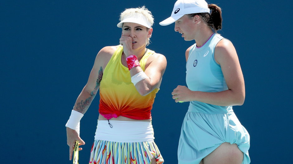 Bethanie Mattek-Sands i Iga Świątek