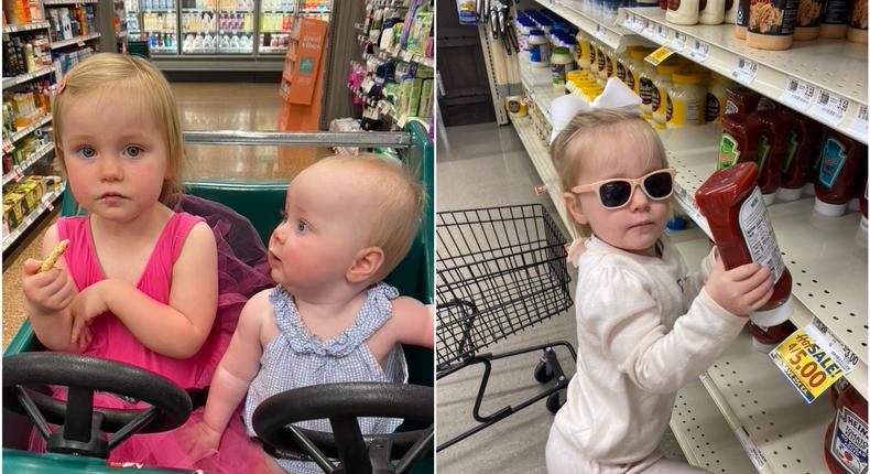 Elliott Harrell now shops with her kids in a grocery store instead of using grocery delivery services.Courtesy Elliott Harrell
