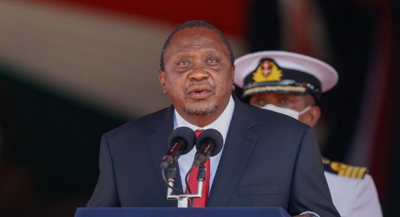 President Uhuru Kenyatta at the Madaraka Day Celebrations