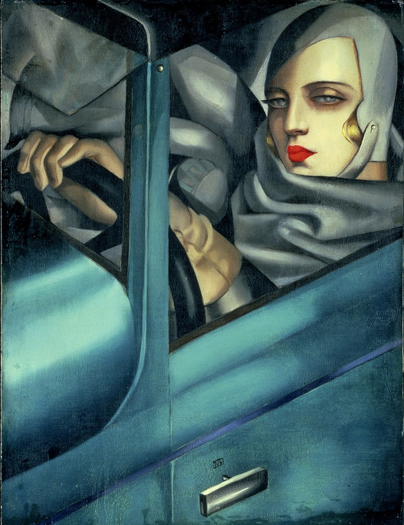 Tamara Łempicka, "Tamara w zielonym Bugatti"