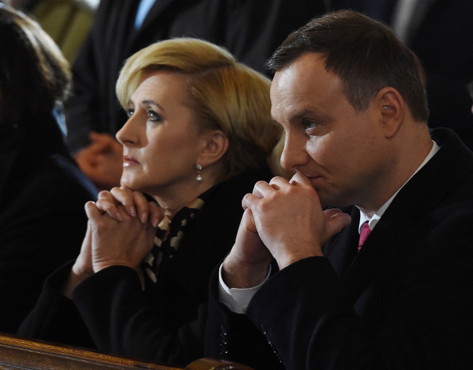 Andrzej Duda i Agata Kornhauser-Duda