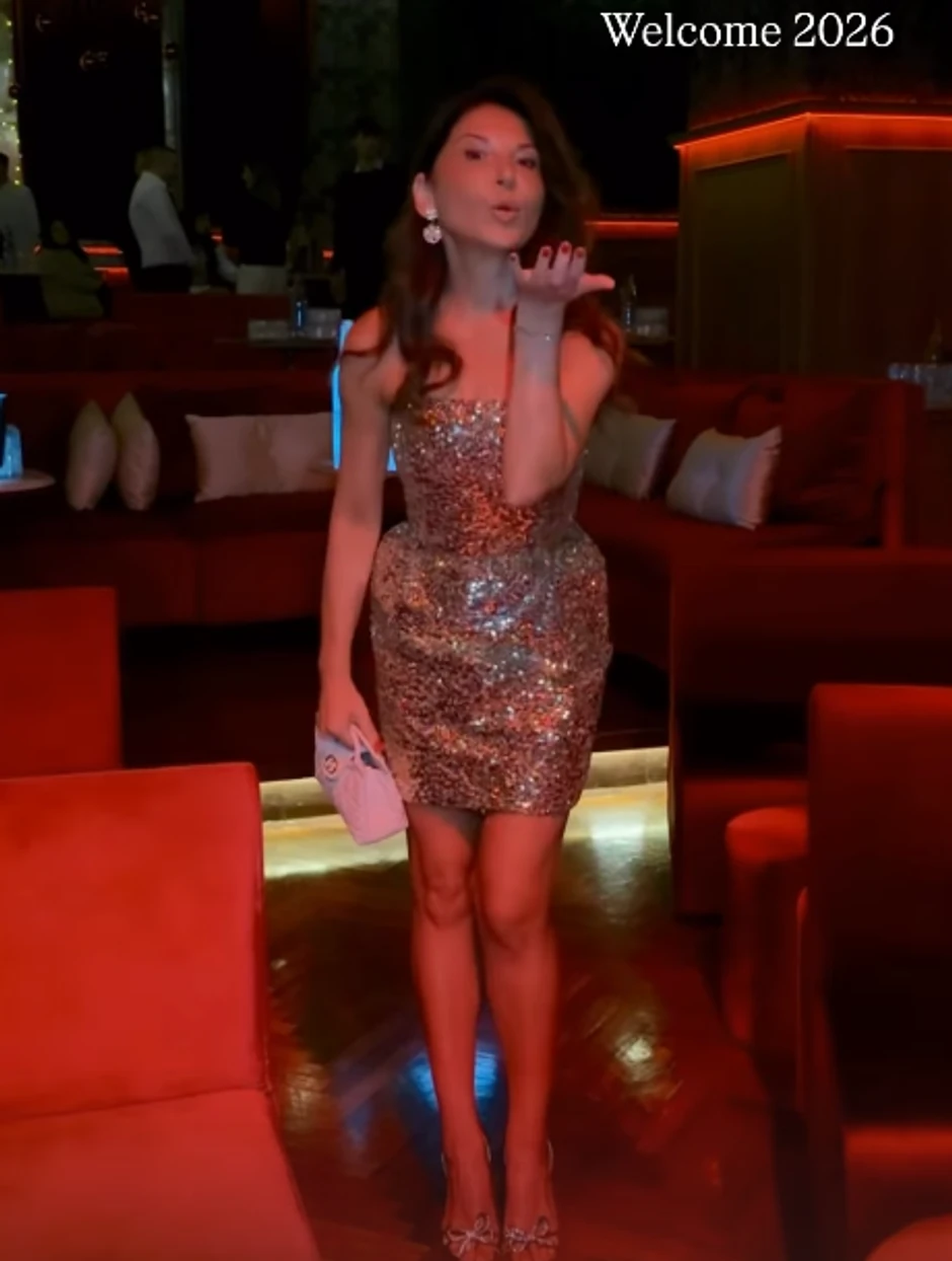 Sanja Marinković uživala za doček 2026.