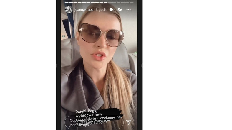 Zdjęcie z relacji na Instagramie Joanny Krupy