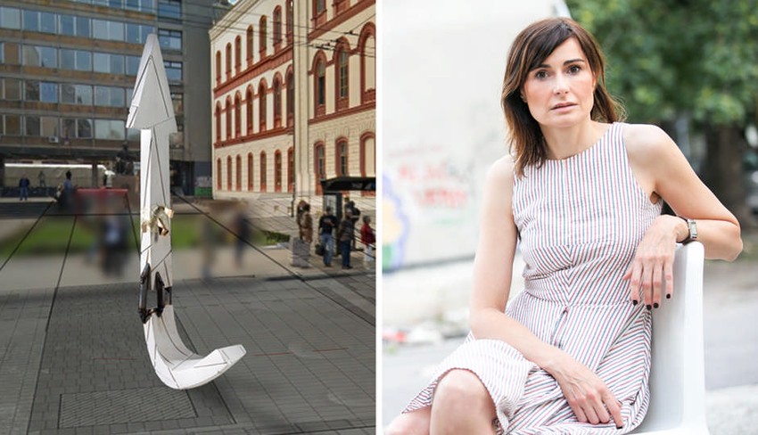 Spomenik "Strela" posvećen Đinđiću