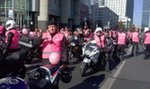 Różowi motocykliści w walce z rakiem