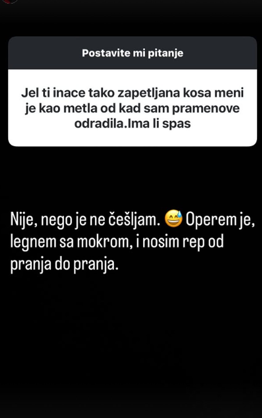 Jelena Radanović snimala ućebanu kosu