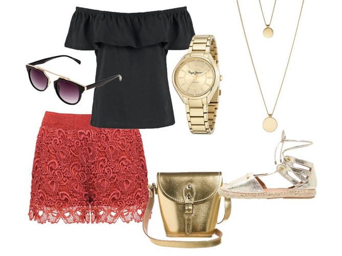 Odkryte ramiona. STYLIZACJE