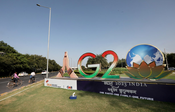 Delhi. Logo G20