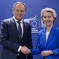 Donald Tusk i Ursula von der Leyen