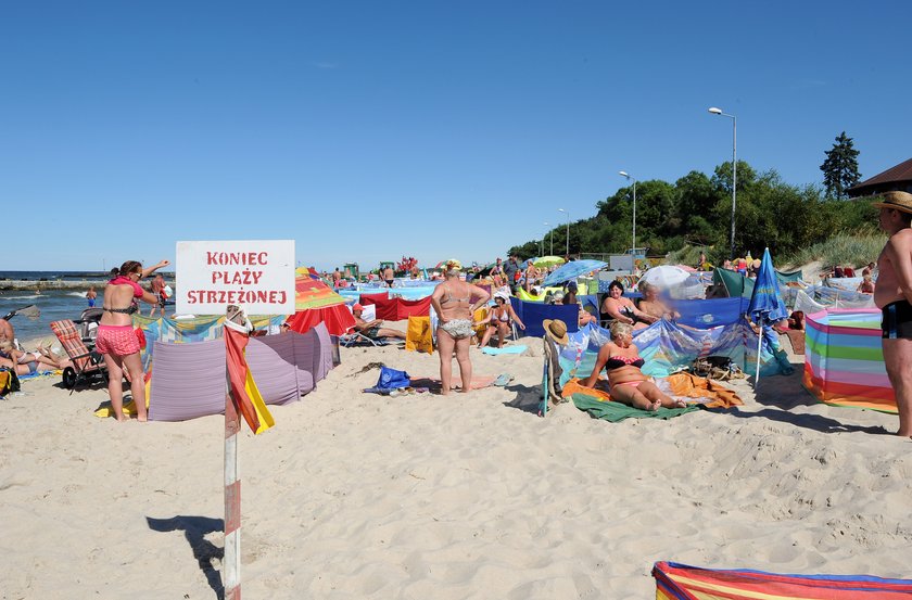 Granica plaży strzeżonej