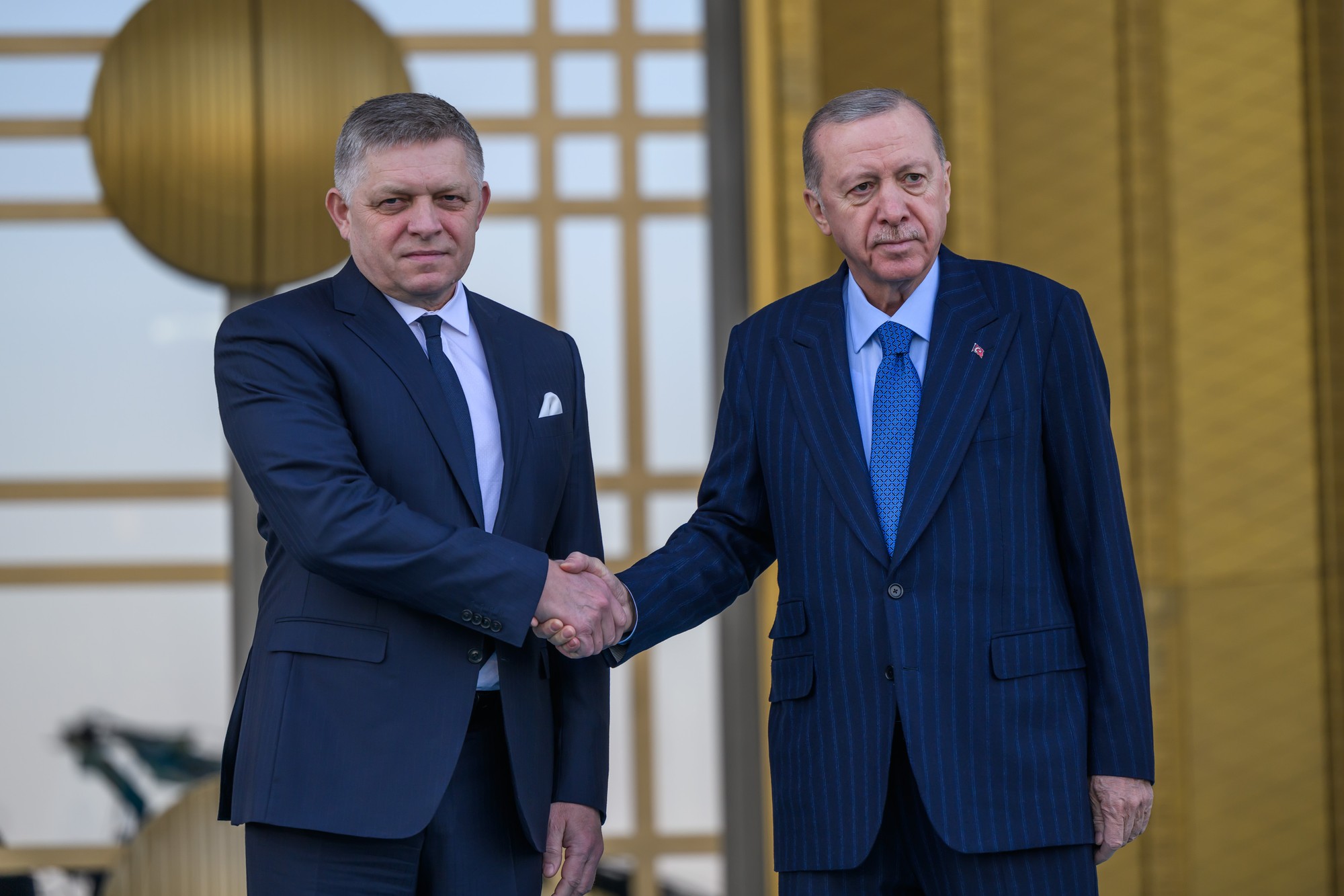 Predsedu vlády Roberta Fica prijal počas jeho oficiálnej návštevy prezident Tureckej republiky Recep Tayyip Erdogan.
