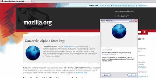 Wersja 3.6 Alpha została wypuszczona na początku sierpnia 2009 roku.