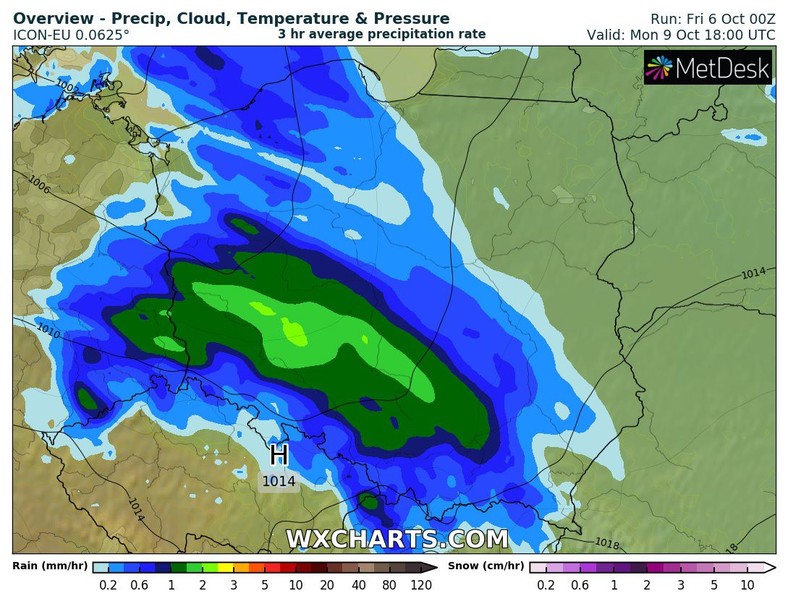 Przez Polskę będą wędrować następne deszczowe fronty